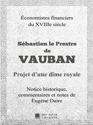 cover image of Projet d'une Dîme royale